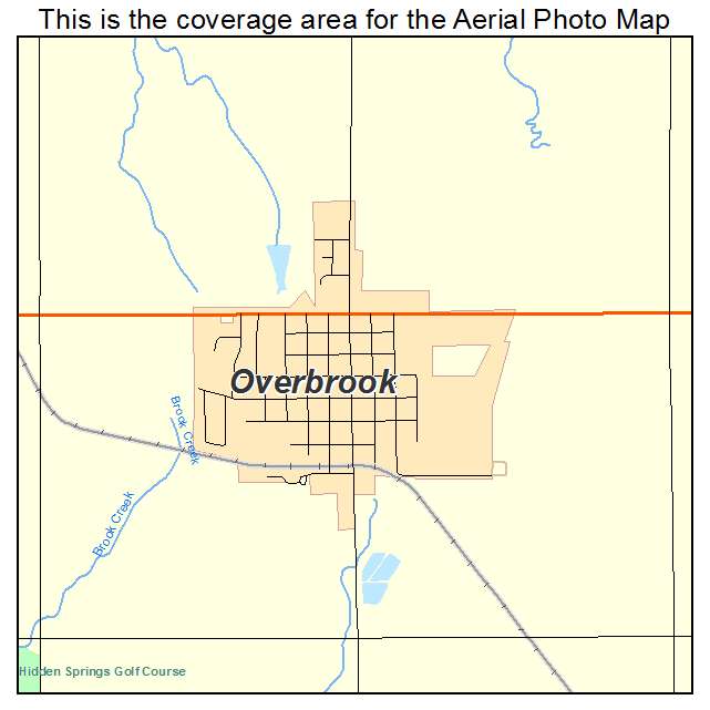 Overbrook, KS location map 
