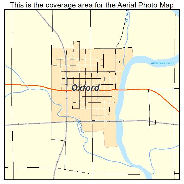 Oxford, KS location map 