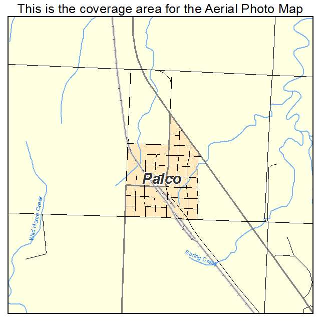 Palco, KS location map 