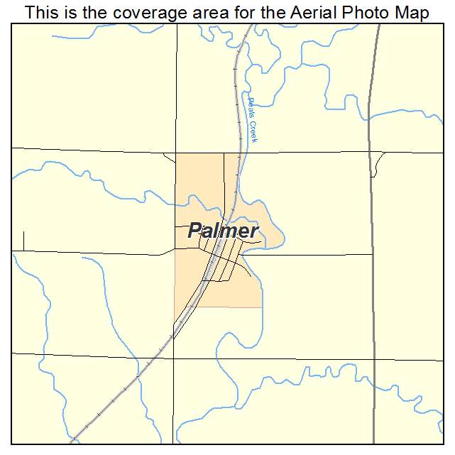 Palmer, KS location map 