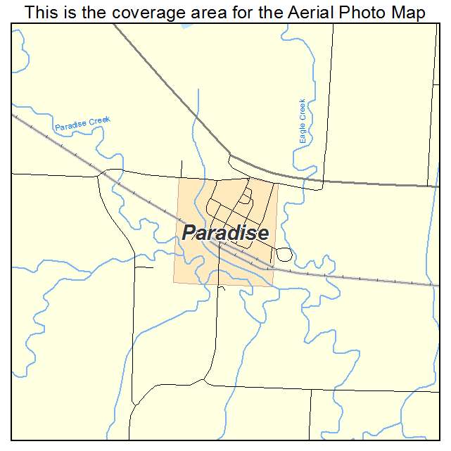 Paradise, KS location map 
