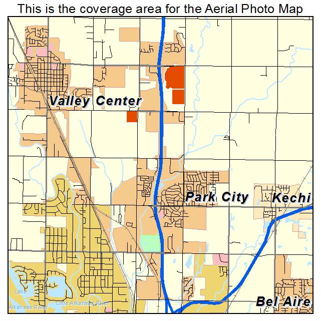Park City, KS location map 