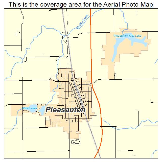 Pleasanton, KS location map 