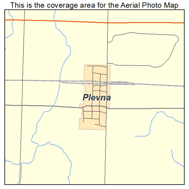 Plevna, KS location map 