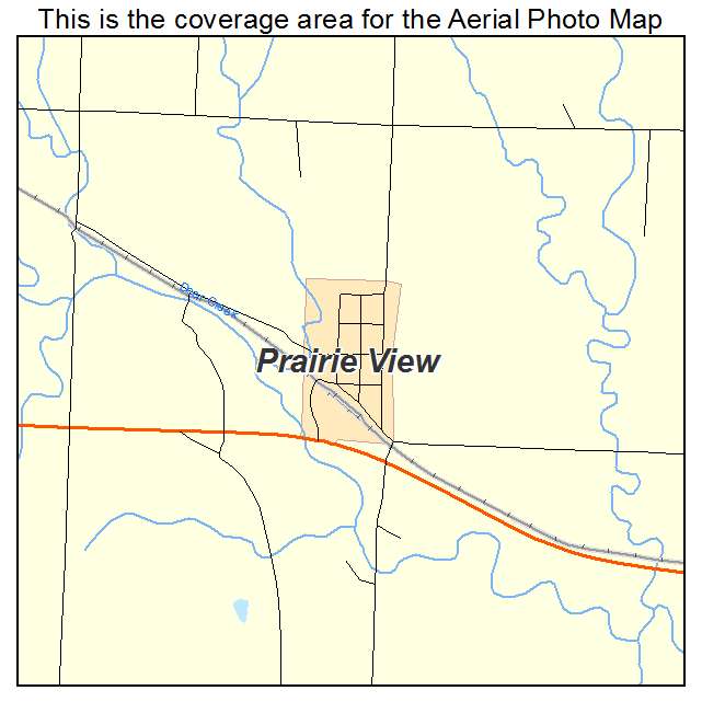 Prairie View, KS location map 