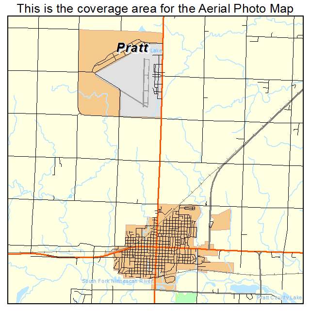 Pratt, KS location map 