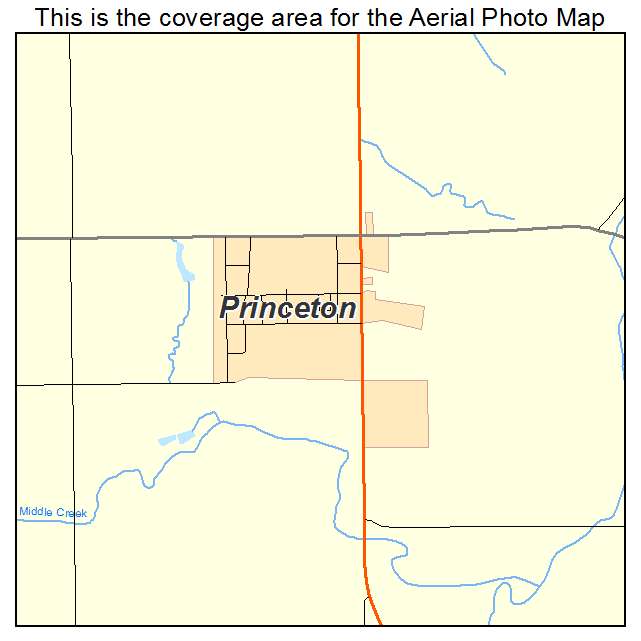 Princeton, KS location map 