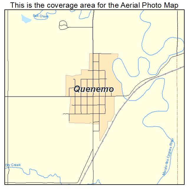 Quenemo, KS location map 