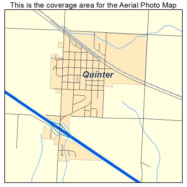 Quinter, KS location map 