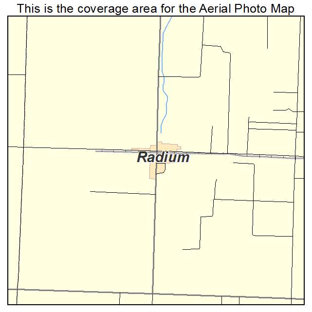Radium, KS location map 