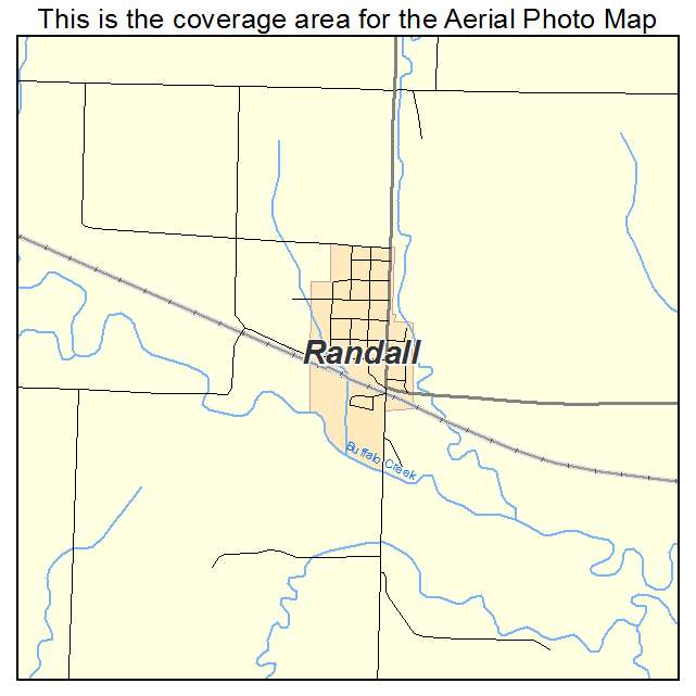 Randall, KS location map 
