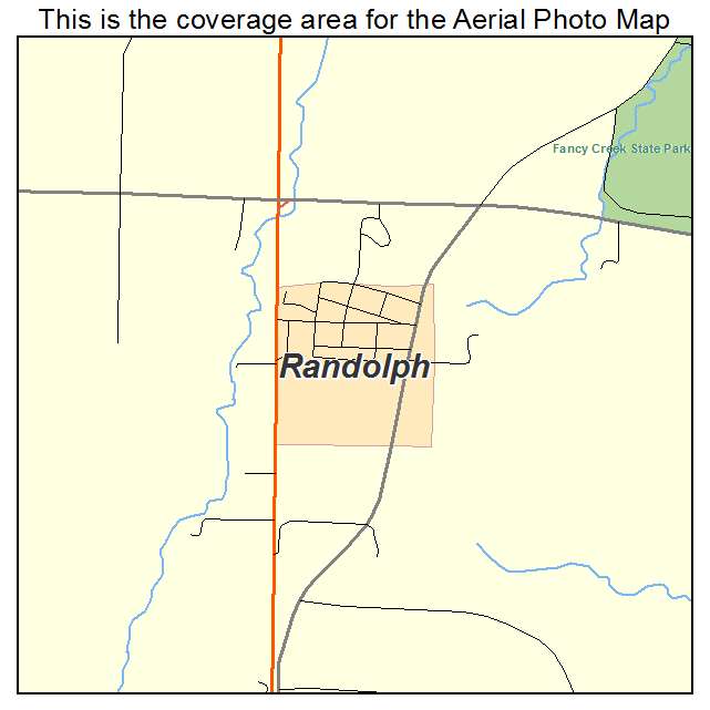 Randolph, KS location map 