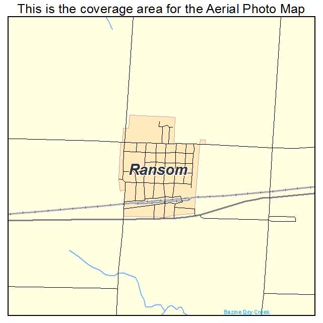 Ransom, KS location map 