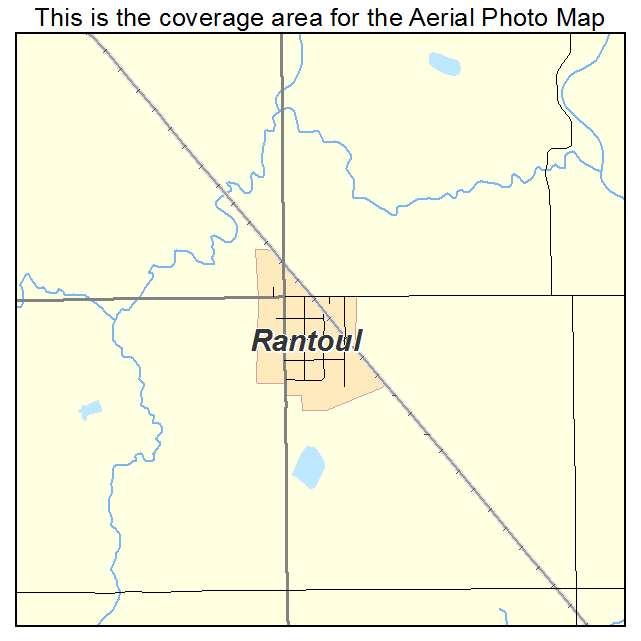 Rantoul, KS location map 