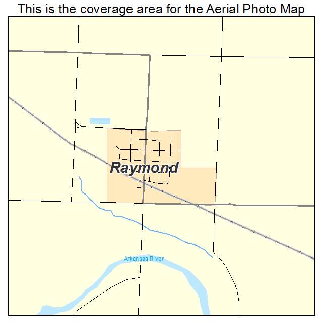 Raymond, KS location map 