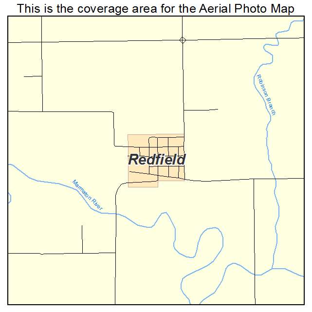 Redfield, KS location map 