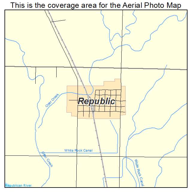 Republic, KS location map 