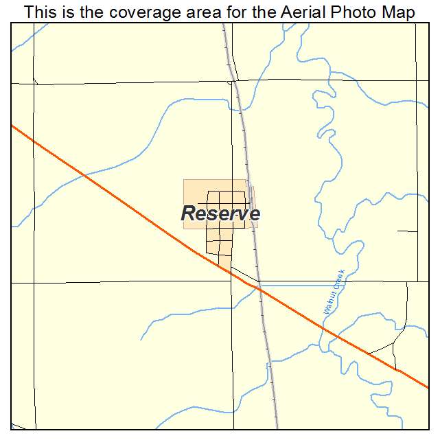 Reserve, KS location map 