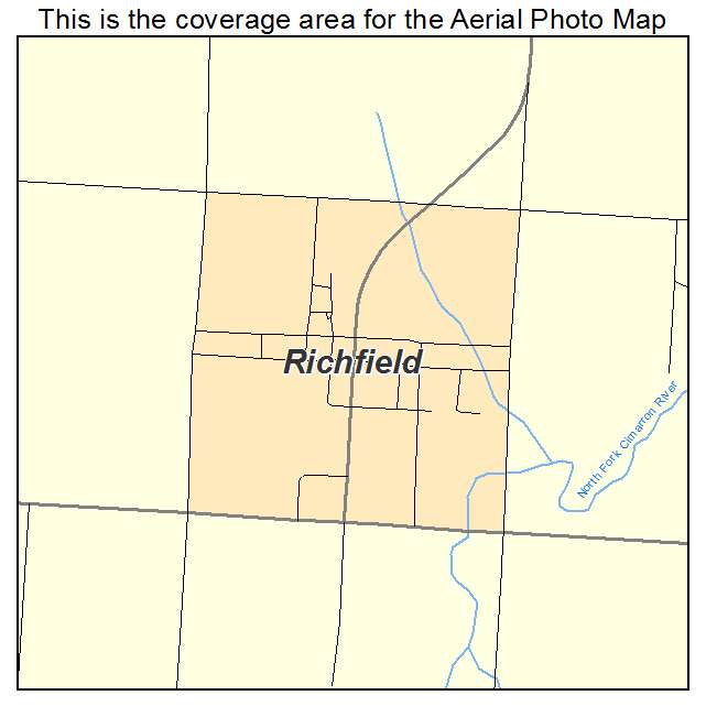Richfield, KS location map 