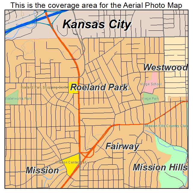 Roeland Park, KS location map 