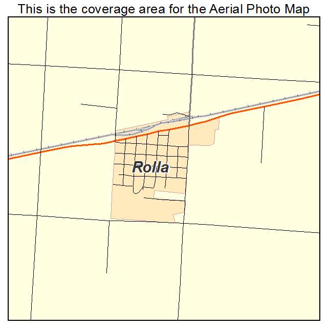 Rolla, KS location map 