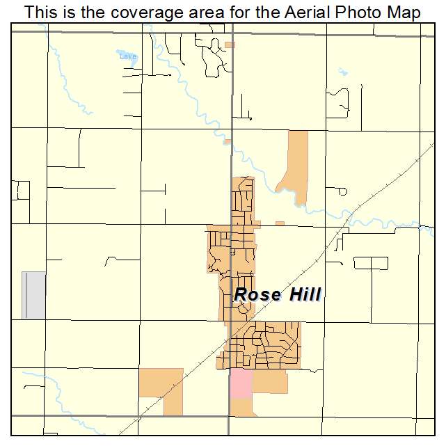 Rose Hill, KS location map 