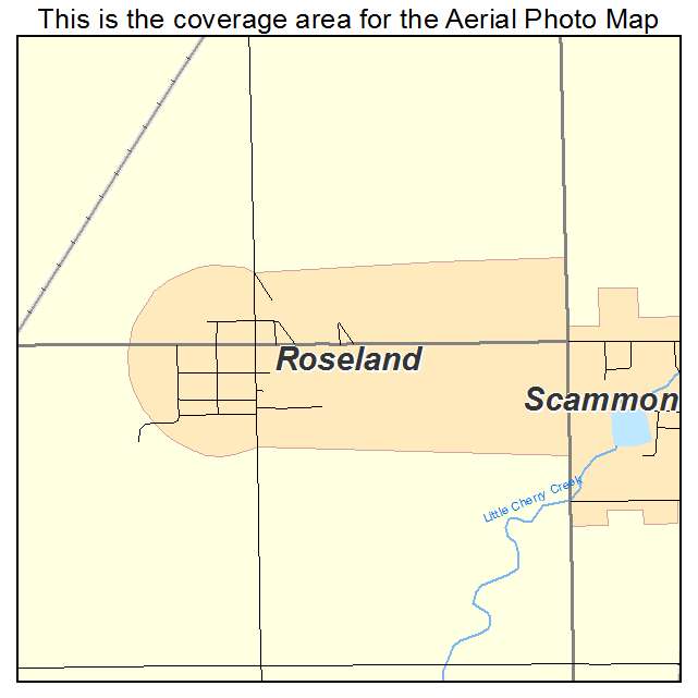 Roseland, KS location map 