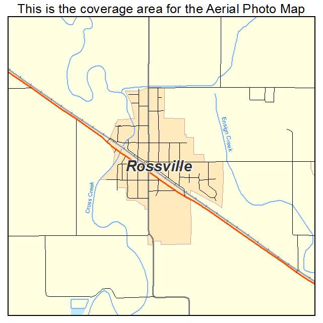 Rossville, KS location map 
