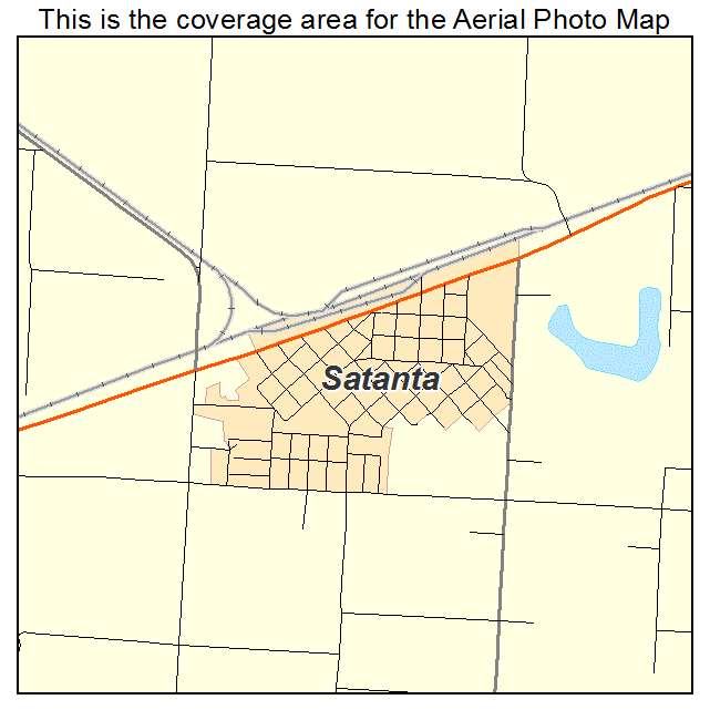Satanta, KS location map 