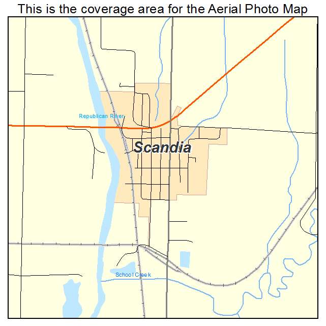 Scandia, KS location map 