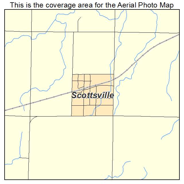 Scottsville, KS location map 