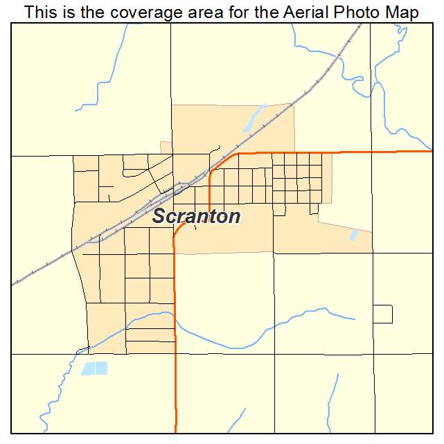Scranton, KS location map 