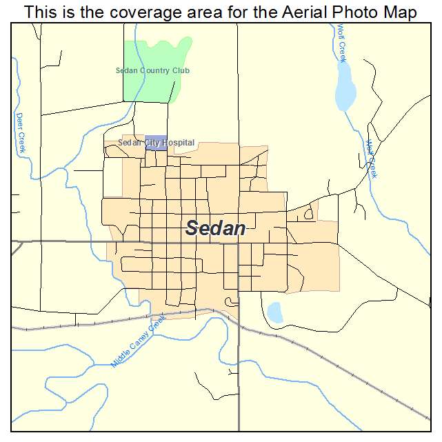 Sedan, KS location map 