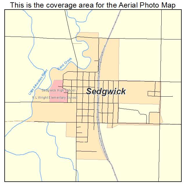 Sedgwick, KS location map 