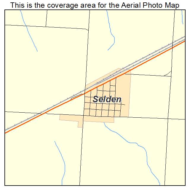 Selden, KS location map 