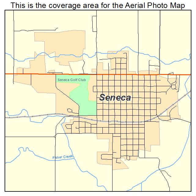 Seneca, KS location map 