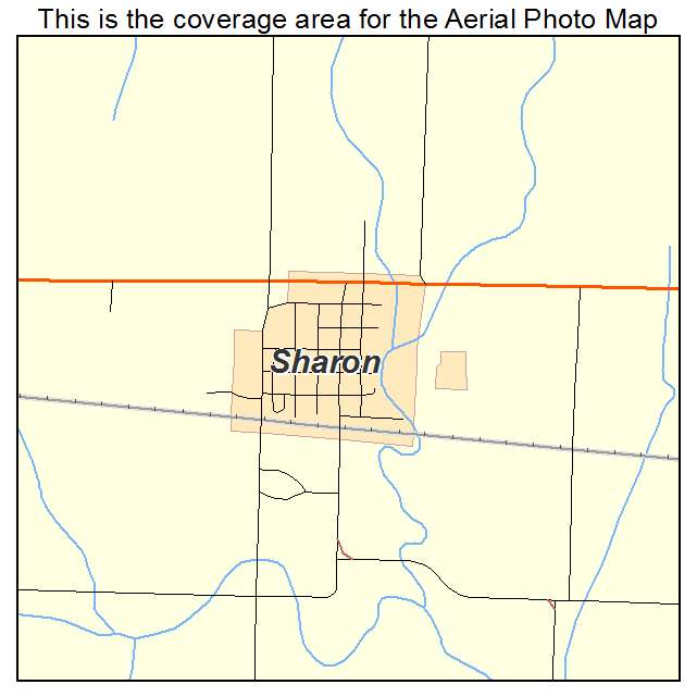 Sharon, KS location map 