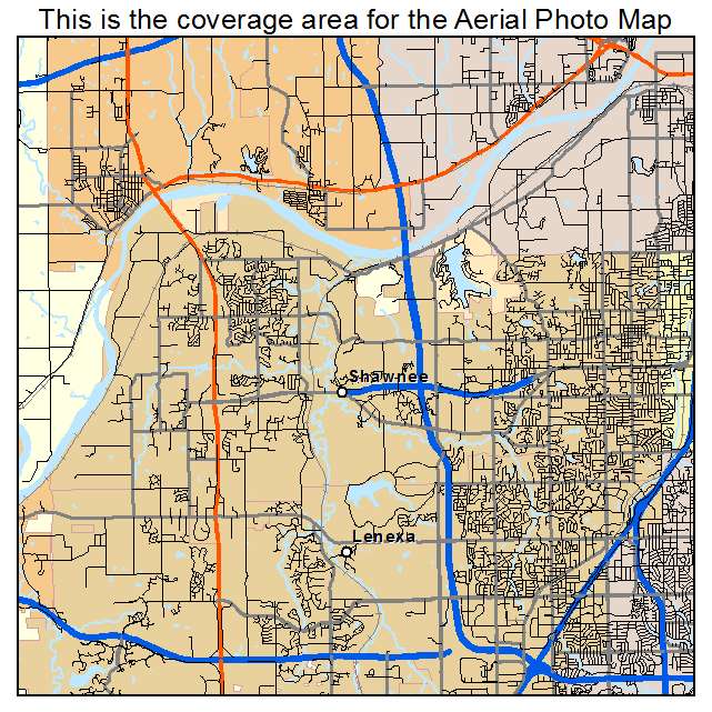 Shawnee, KS location map 