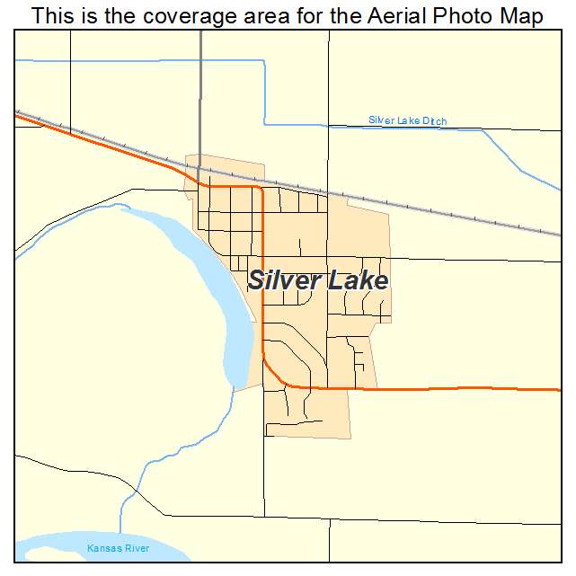 Silver Lake, KS location map 