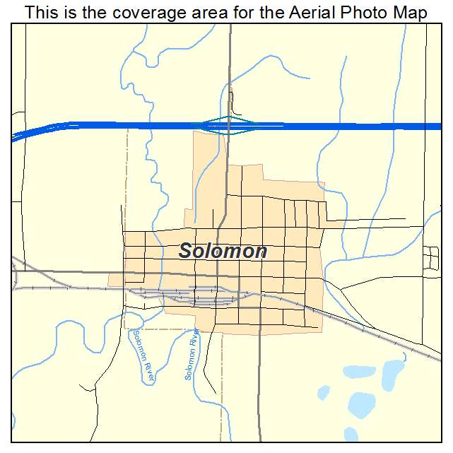 Solomon, KS location map 