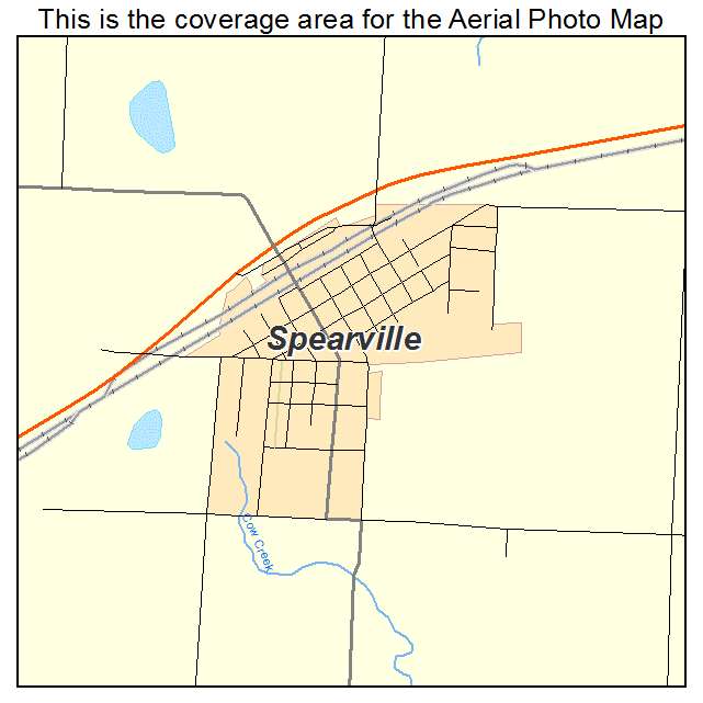 Spearville, KS location map 