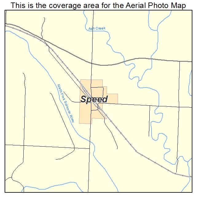 Speed, KS location map 