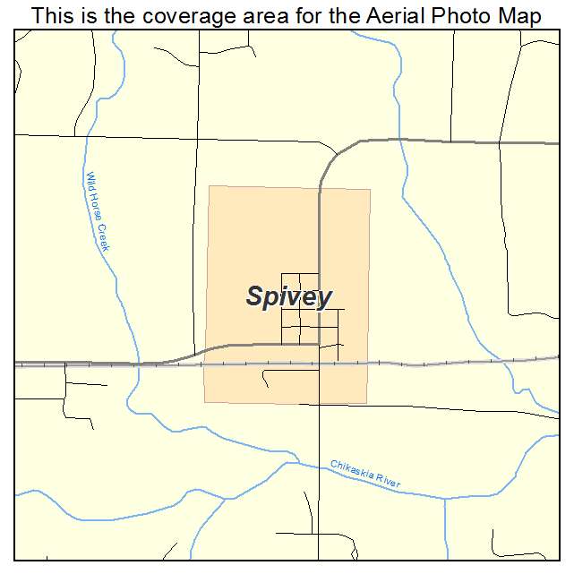Spivey, KS location map 