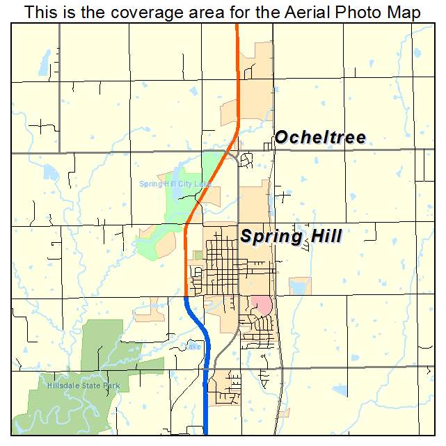 Spring Hill, KS location map 