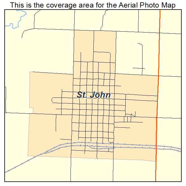 St John, KS location map 