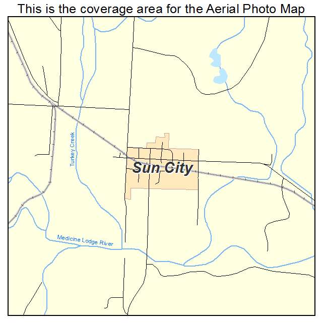 Sun City, KS location map 
