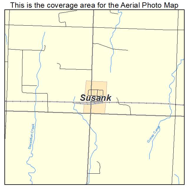 Susank, KS location map 