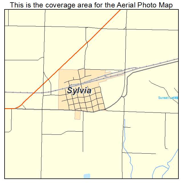 Sylvia, KS location map 