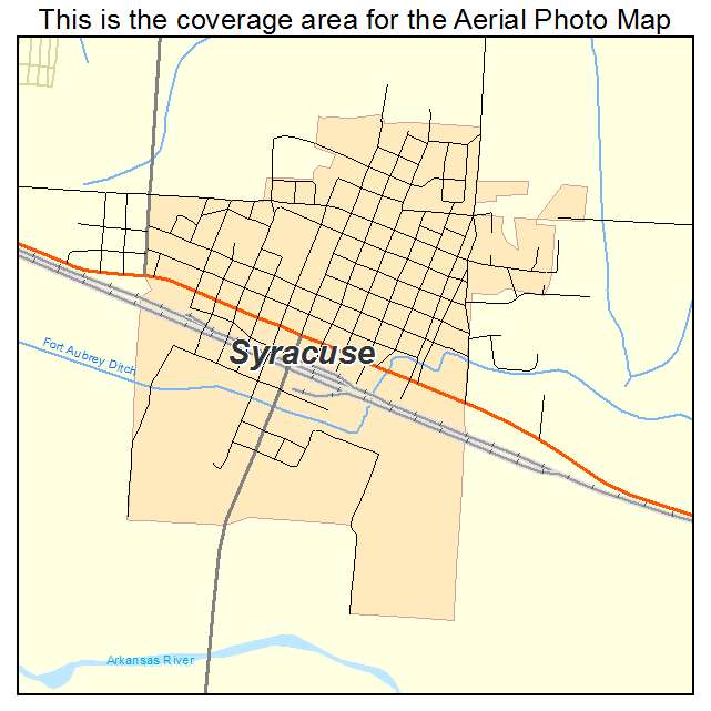 Syracuse, KS location map 