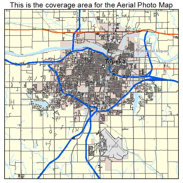 Topeka, KS location map 